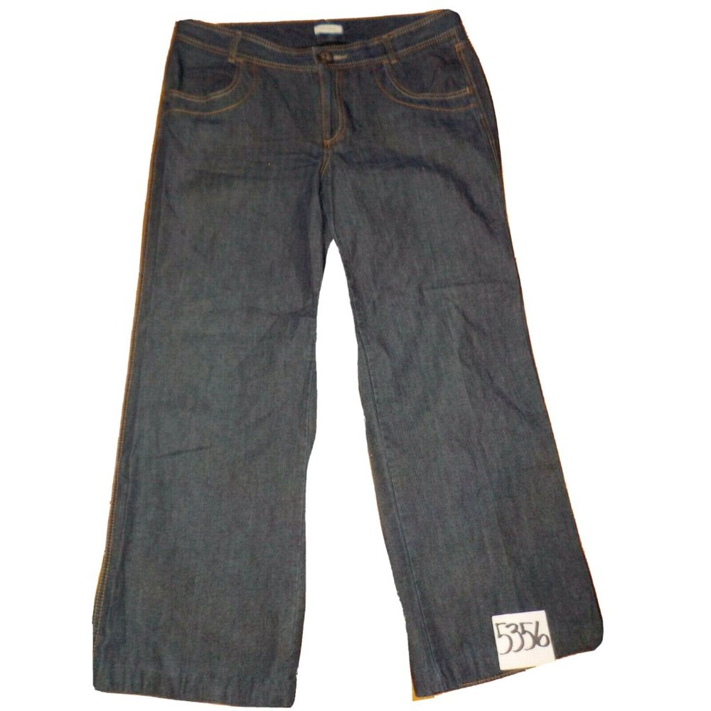 Dockers Lightweight Dark Blue Denim Jeans Hemmed Womens (36 x 28)